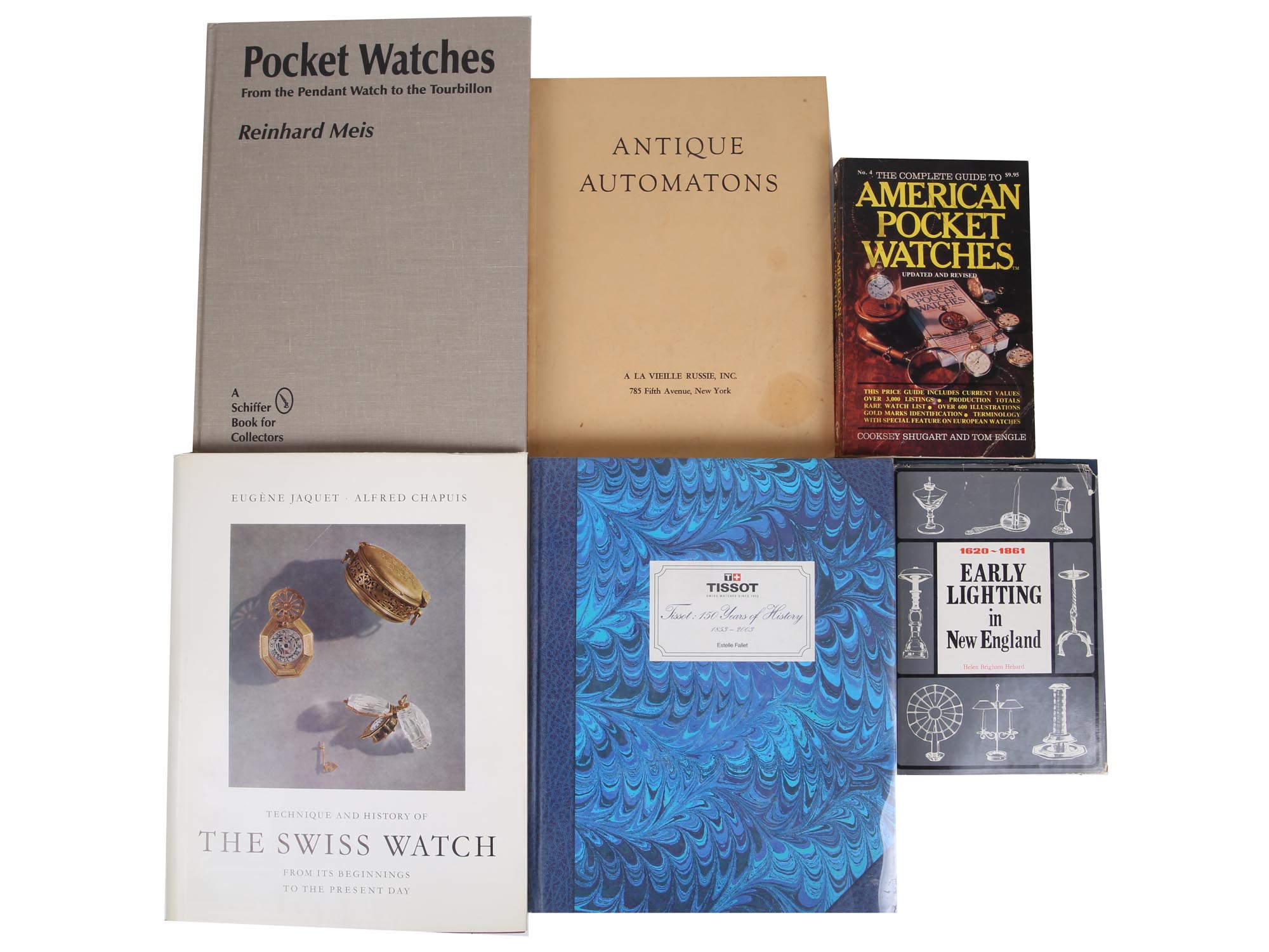 SET OF BOOKS ABOUT COLLECTIBLE POCKET WATCHES PIC-0